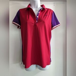 Louis castel color block golf shirt